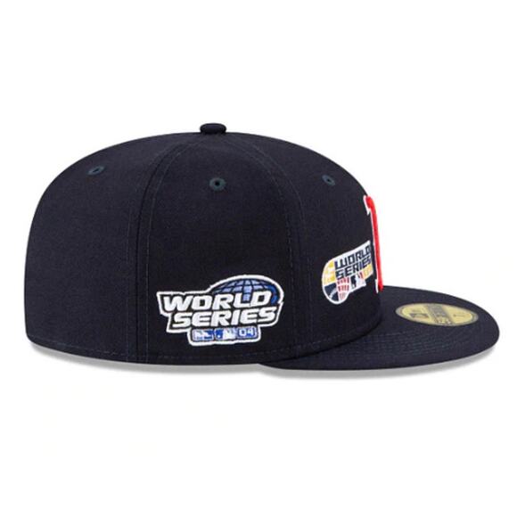 New Era 59FIFTY Black Boston Red Sox World Champions 9085 Fitted Hat Size 7 - Picture 11 of 12
